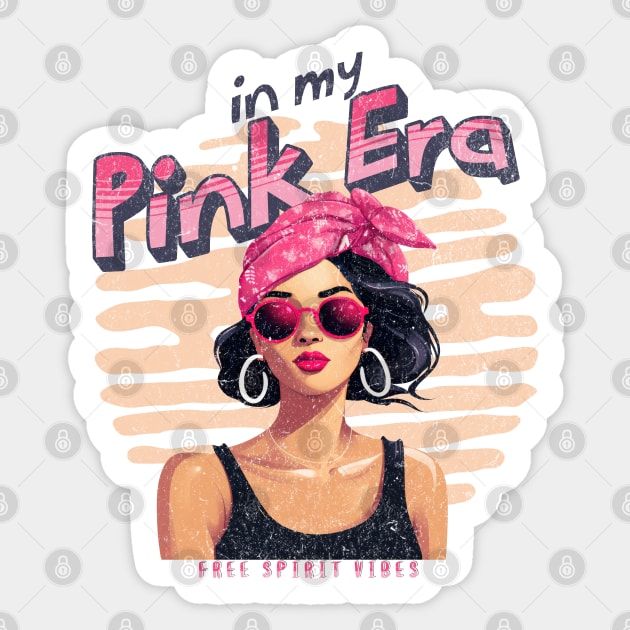 In my Pink Era - Free spirit vibes Sticker by Sara-Design2